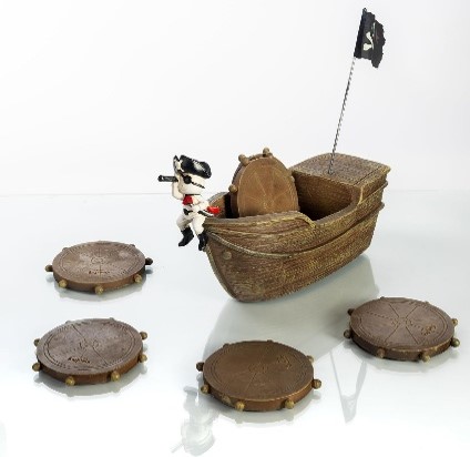 Pirate Ship Coasters (Set of 6)