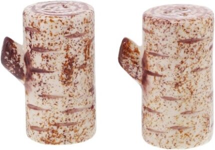 Birch Log Salt & Pepper Shakers
